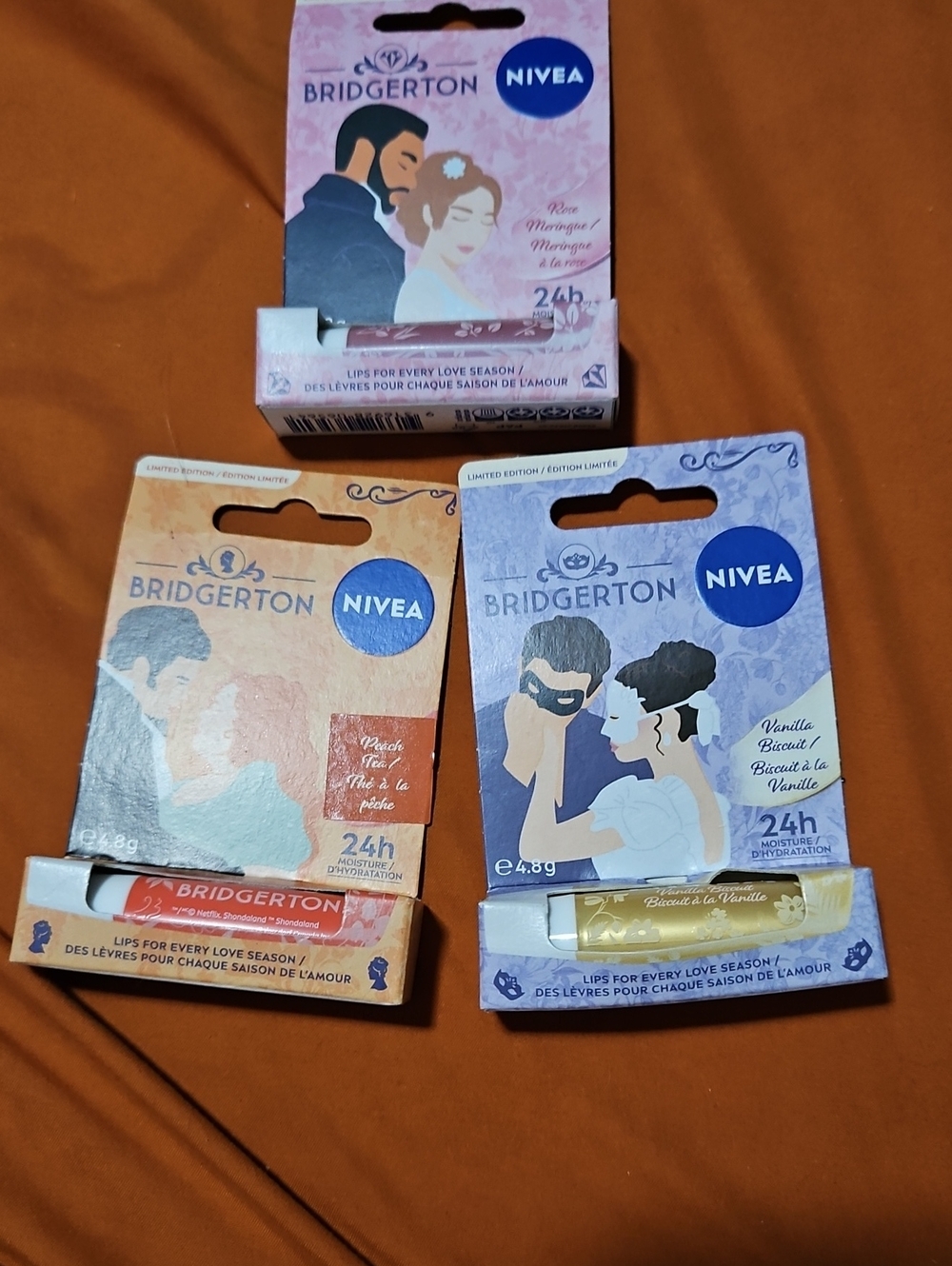 3 Nip Bridgerton x Nivea Lip Balms